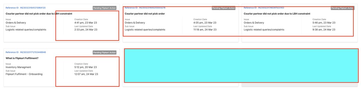iamGgargi's tweet photo. @flipkartsupport @FlipkartSellers @Flipkart @FlipkartStories 
Hi Team, I hv 4 items tht r ready 2 b dispatched. It's been 3+ days nd stil NO PICK UP
FASLE REATTEMPTS r MARKED
Multiple customers hv CANCELLED due 2 d delay
Alredy raised 2+ tickts nd spoken 2 a rep yday
Stil No Actn https://t.co/ncHlSiqZxS