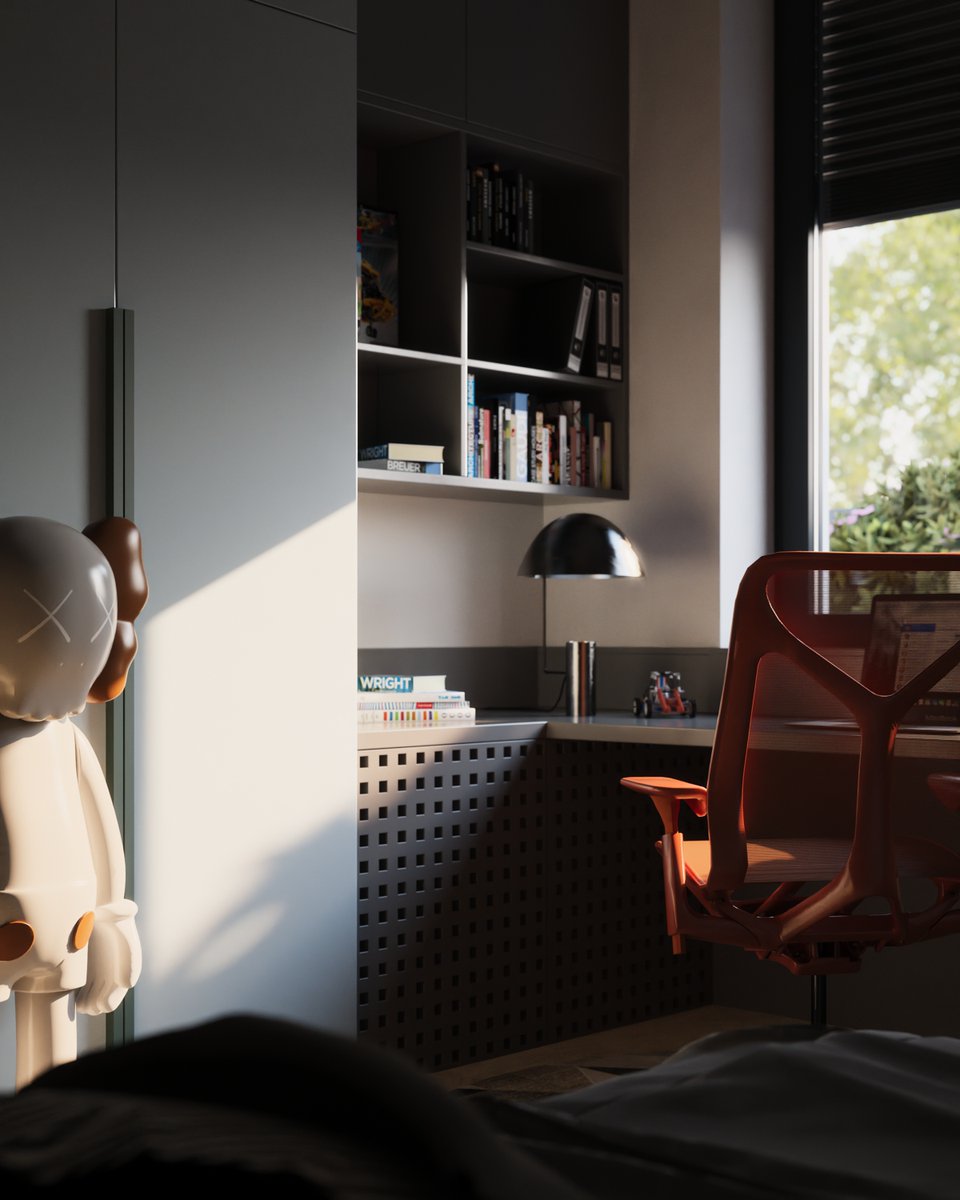 thearender's tweet photo. A Beautiful Youngster Room Concept by @oskar_meszar 
"Thea with RTX 4080 | Resolution:1200x1500 | 800 samples | 4 mins a frame | No Postpro"
#thearender
https://t.co/rl2o1jAaWH

#archviz #render #render3d #renderlovers #architecture #design #interior #roomdecor #roomdesign https://t.co/RuwI2sdtzf