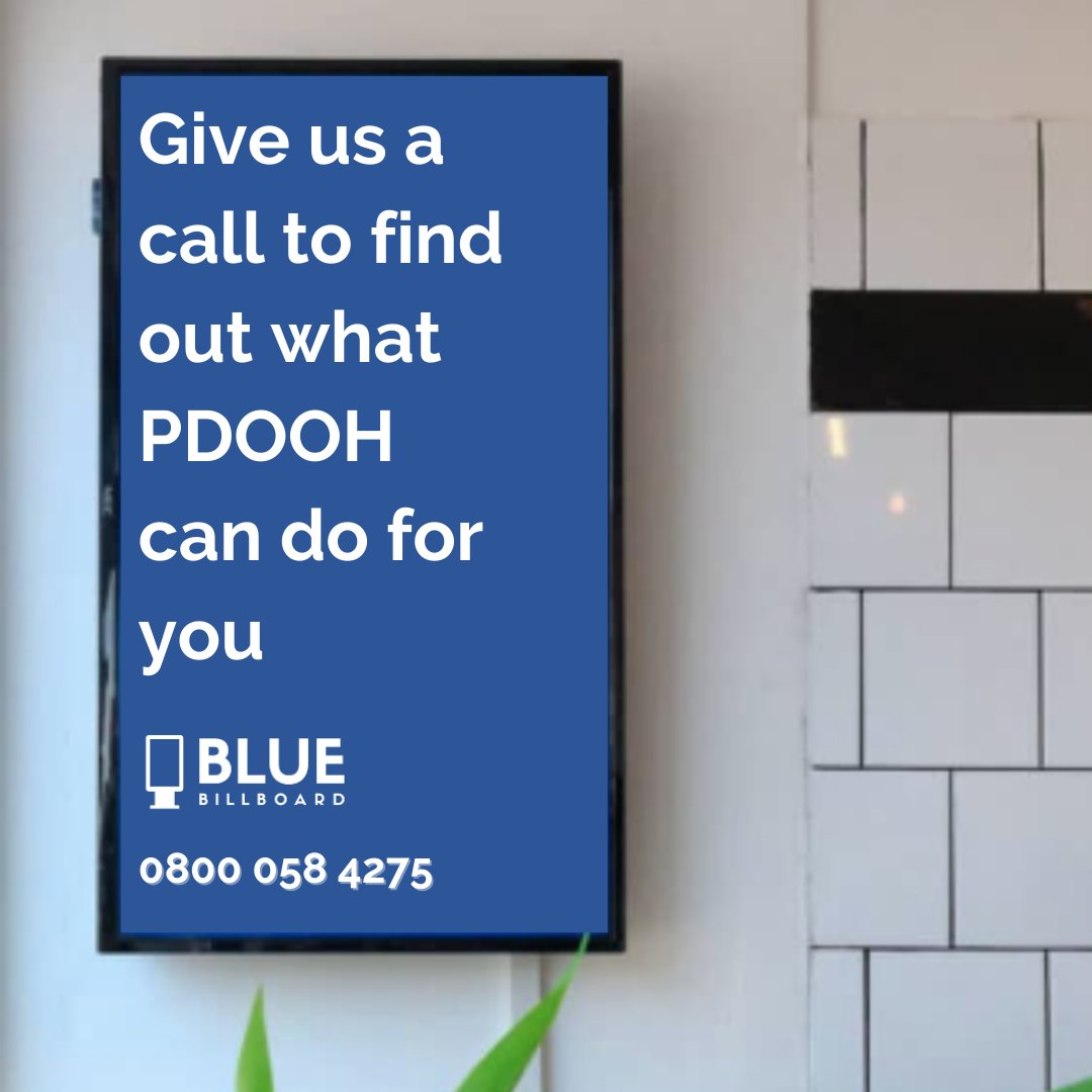 With such an extensive #AdvertisingNetwork that runs through #Sussex, it's no wonder that our screens are being used as part of a variety of campaigns. 

Wondering what #PDOOH #advertising can do for you? Call us on 0800 058 4275 to speak to our team who would be happy to help.