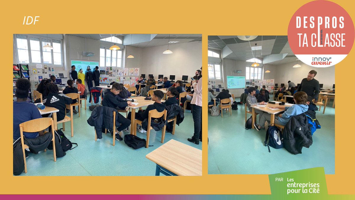 Récap de la semaine ! 
#DESPROSDANSTACLASSE Le 20.03, le binôme de pro Sylia &amp; Adèle (CATS) a animé deux sessions au collège Emile Zola à Choisy-Le-Roi sur la thématique des #Métiers du Numérique😀
