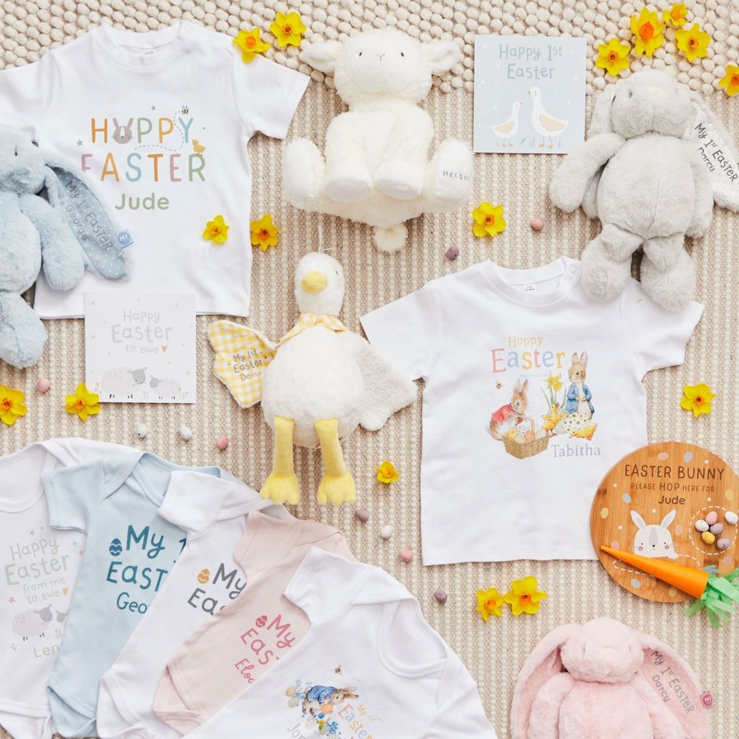 my1styears's tweet photo. Spring has officially sprung and we're so egg-cited! Make Easter egg-stra special this year with our egg-cellent range of gifts

Shop Easter bunny 🐰 https://t.co/NHh5krraC8 https://t.co/Dbb7JdN0xF