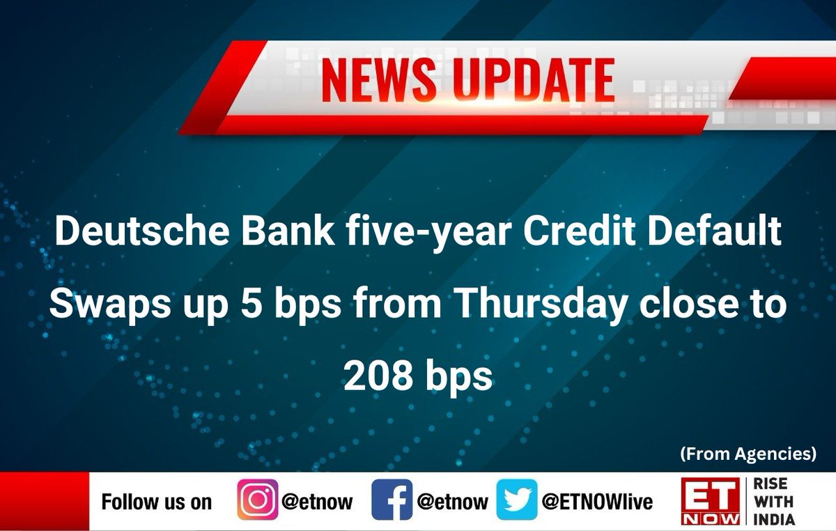 ET NOW on Twitter "Global News Deutsche Bank witnesses a spike in