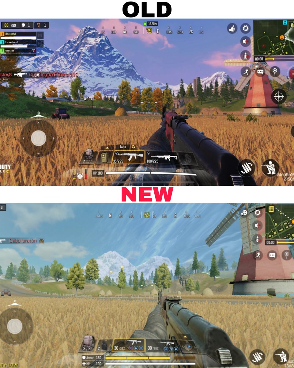 RatnicS's tweet image. Evolution of call of duty mobile