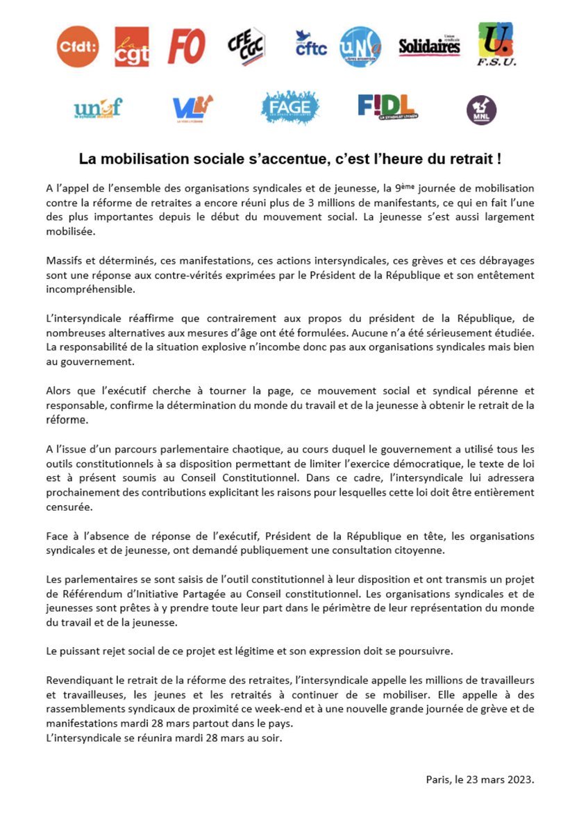 Syndicat CFTC tweet media