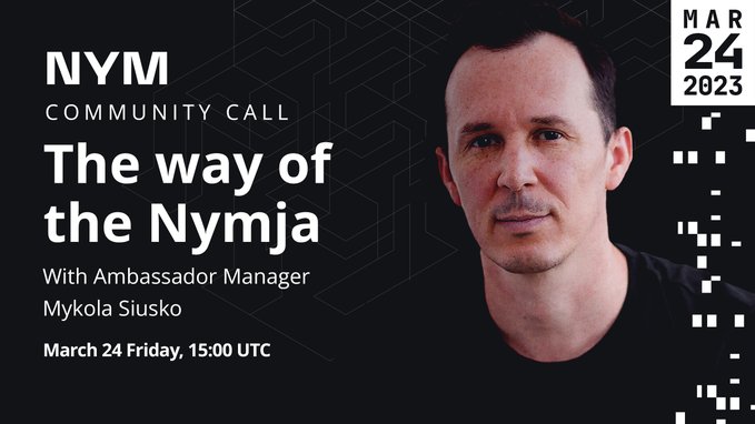 EspanolNym's tweet photo. ☎️Hoy tenemos un #communitycall muy especial☎️🥷
¿Crees necesaria la privacidad? ¿tienes algo de tiempo libre?
¿Te gustaría poder aportar tu talento, tu pasión al proyecto #Nym?
Hoy os contaremos el programa #Ninja #Embajador/a  🥷
⏰15:00 UTC, viernes
📍 https://t.co/6WjEbdb9UU https://t.co/FfyfBIZFt6