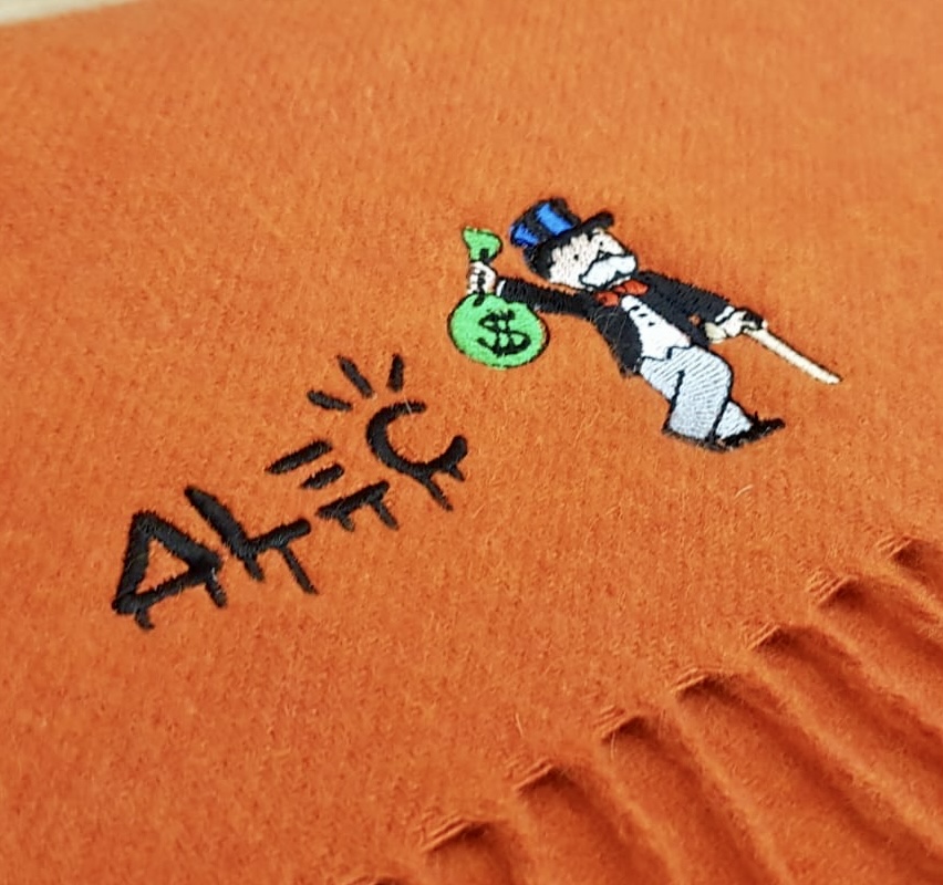 We also offer top quality bespoke brand embroidery! Being experienced in large format machine embroidery and fabric handling also means we have the skills to create beautifully executed embroidered logos #brandembroidery #corporatebranding #logoembroidery