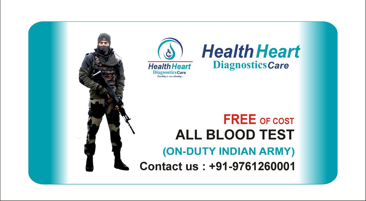 HealthlinkDiag1's tweet image. Indian army
#IndianArmy #IndianAirForce 
#pathlab #pathology #saharanpur
#IndianHighCommission #india
#Blood