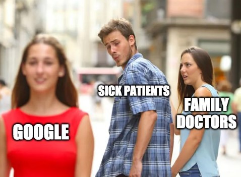 HWSapp's tweet photo. It's Funny Friday Meme time! Everyone have a great weekend!

#memes #medicalmemes #google #patients #doctors https://t.co/LP4Gd2iWf9