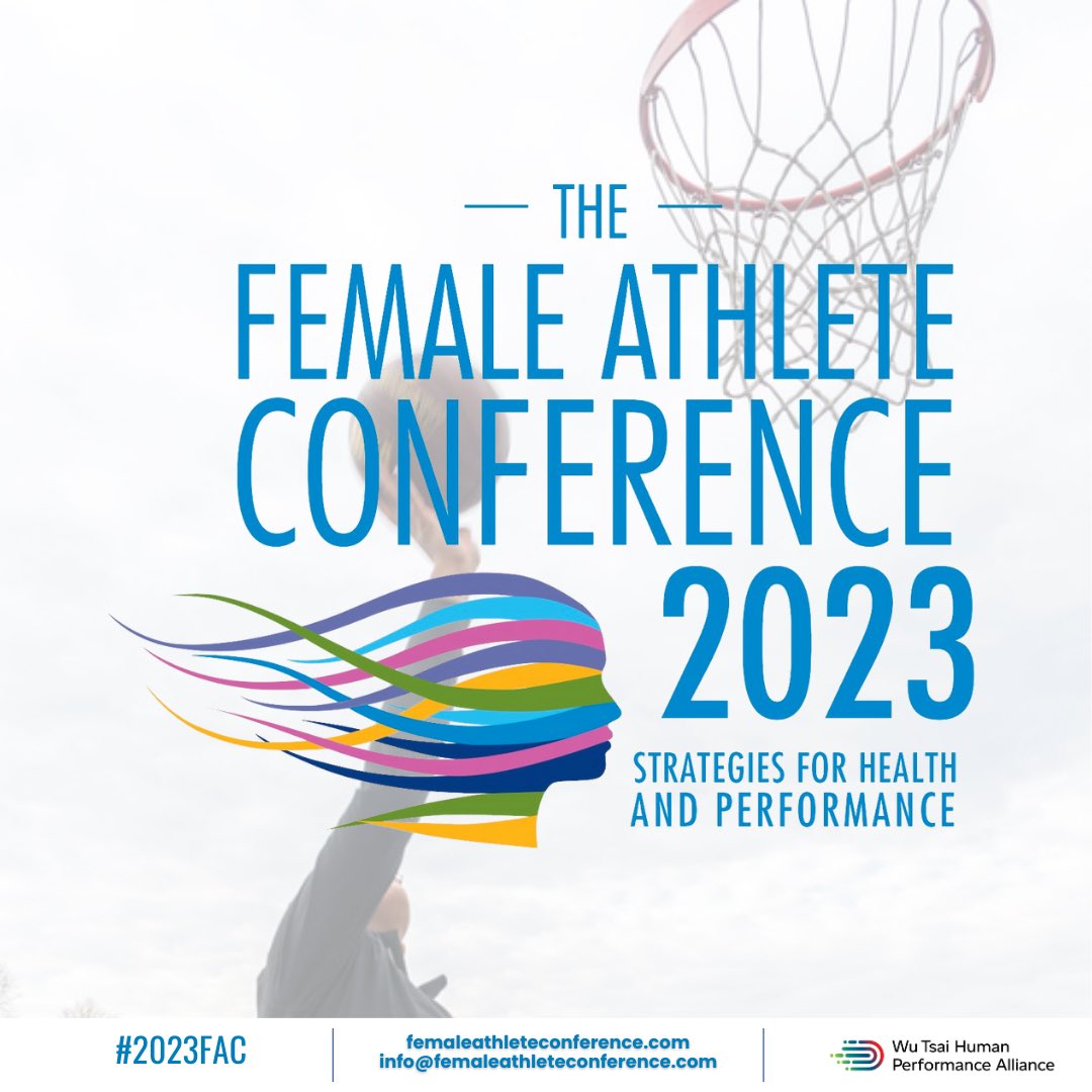 The #2023FAC has a stellar lineup you won’t want to miss. Visit femaleathleteconference.com to view the full program, learn more, and register. Ticket prices go up April 1, so register soon to save!