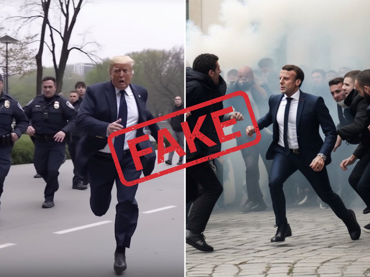 These AI-generated photos are funny because they’re not real. But not everyone knows that.

🧵 That is a serious problem