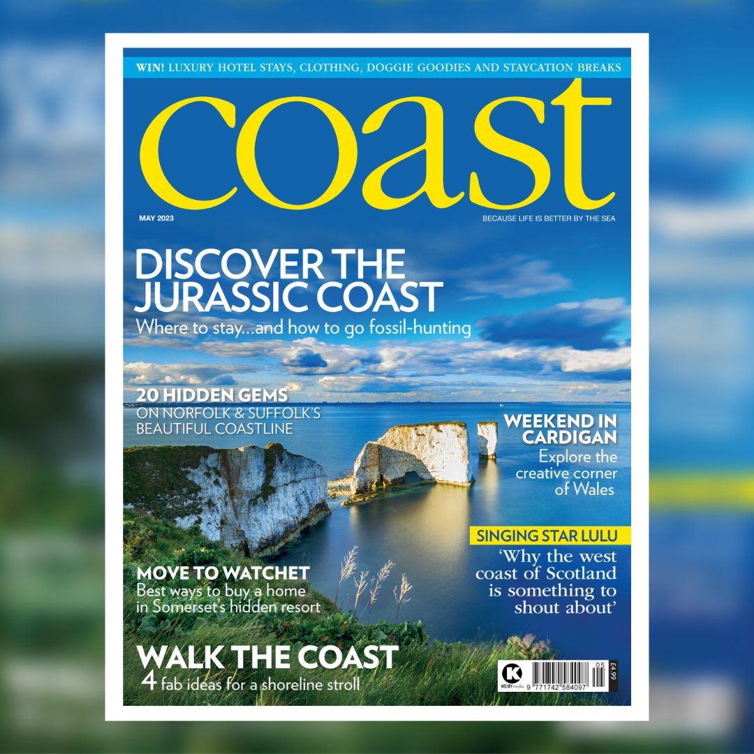 In the May issue of Coast magazine, we discover the delights of Devon and Dorset’s Jurassic coast and explain how easy it is to find fossils, plus much more. 🌊

Bring Coast straight to your door and et a 1 year subscription now for just £37.99! 👉 shop.kelsey.co.uk/COA0523S