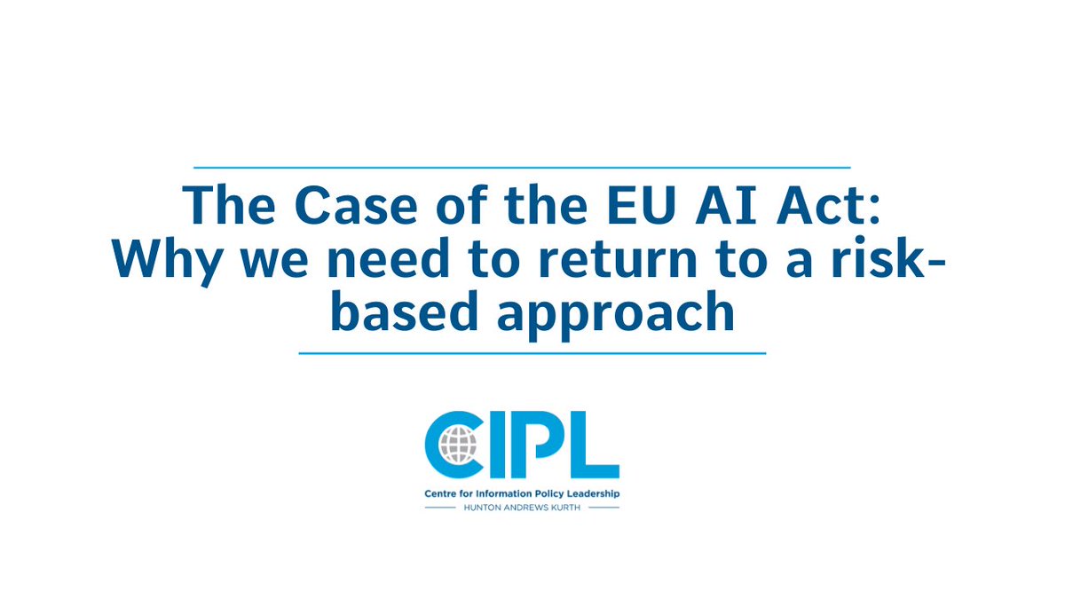 Centre_InfoPolicy (@the_cipl) on Twitter photo In a new op-ed by CIPL Director of Privacy and Data Policy, <a href="/GerlachNatascha/">Natascha Gerlach (she/her)</a> explores how regulation can tackle the complex risks posed by AI.
Natascha analyses the AI Act to make the case for a risk-based regulatory approach.
iapp.org/news/a/the-cas…
#AI #artificalintelligence In a new op-ed by CIPL Director of Privacy and Data Policy, <a href="/GerlachNatascha/">Natascha Gerlach (she/her)</a> explores how regulation can tackle the complex risks posed by AI.
Natascha analyses the AI Act to make the case for a risk-based regulatory approach.
iapp.org/news/a/the-cas…
#AI #artificalintelligence