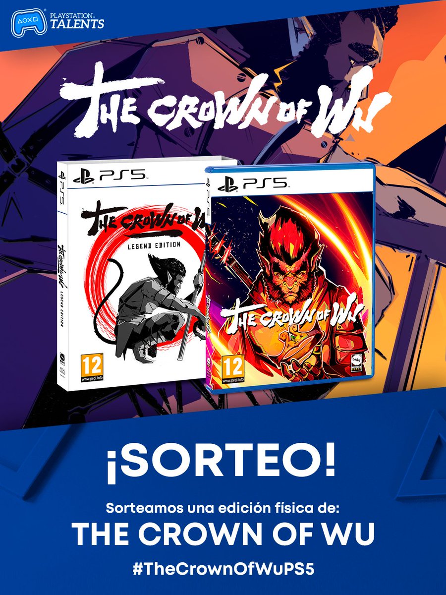 Areajugones's tweet photo. 🙊SORTEO THE CROWN OF WU🙊

🎁 Gana una edición física del juego

1⃣ Sigue a @Areajugones 
2⃣ Haz RT
3⃣ Menciona a tu amig@ que hace más el mono, usa el #TheCrownofWuPS5 y entra en el sorteo https://t.co/jWtvwxtRck