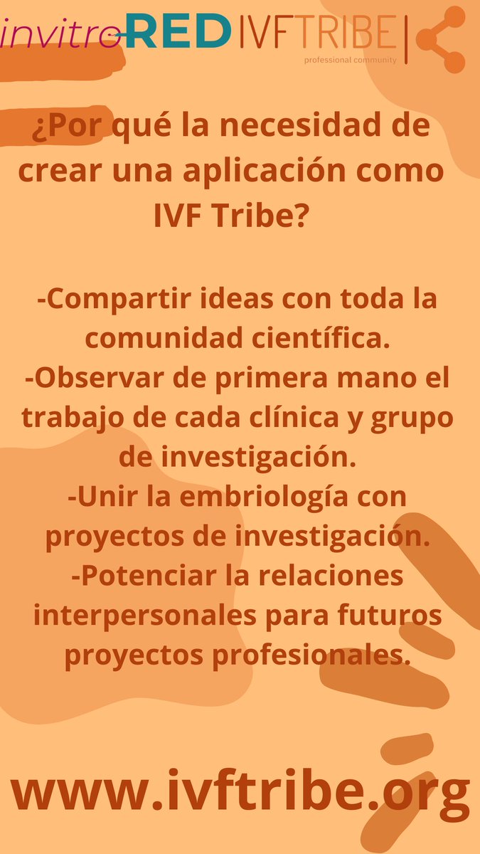 InvitroREDes's tweet image. Conoces IVF-Tribe??

#invitroRED #infertilpandy #invitro #fiv #ivf #icsi #fertilidad #RAsistida #comunidadRA #embriologo #embriologia #profesionalesfiv #cienciayreproduccion #medicinareproductiva #avance #avancecientifico