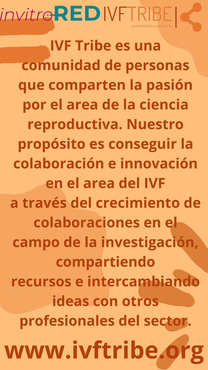 InvitroREDes's tweet image. Conoces IVF-Tribe??

#invitroRED #infertilpandy #invitro #fiv #ivf #icsi #fertilidad #RAsistida #comunidadRA #embriologo #embriologia #profesionalesfiv #cienciayreproduccion #medicinareproductiva #avance #avancecientifico