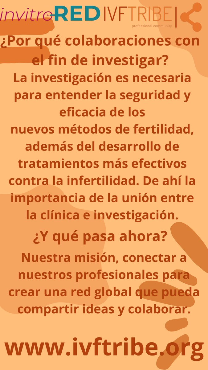 InvitroREDes's tweet image. Conoces IVF-Tribe??

#invitroRED #infertilpandy #invitro #fiv #ivf #icsi #fertilidad #RAsistida #comunidadRA #embriologo #embriologia #profesionalesfiv #cienciayreproduccion #medicinareproductiva #avance #avancecientifico