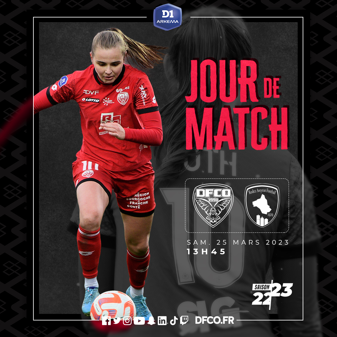 Dijon FCO on Twitter "𝐉𝗢𝗨𝗥 𝗗𝗘 𝐌𝐀𝐓𝐂𝐇 DFCORAF 📆 17eme journée de
