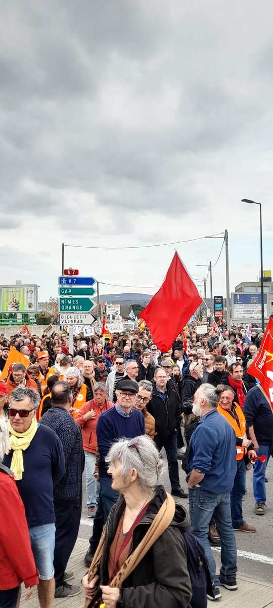 GRsudest's tweet photo. Manifestation hier à Montélimar contre le 49.3!! ✊ https://t.co/w54MtkuqmC