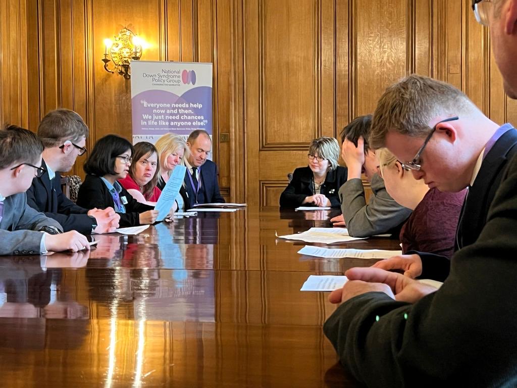 Advisory Group member, Harshi, shares her experiences at the round table discussion following the Down syndrome debate in the ⁦@HouseofCommons⁩ organised by ⁦@LiamFox⁩. ⁦⁦Minister @mariacaulfield⁩ chaired the meeting. #ChangingTheNarrative #DownSyndromeAct