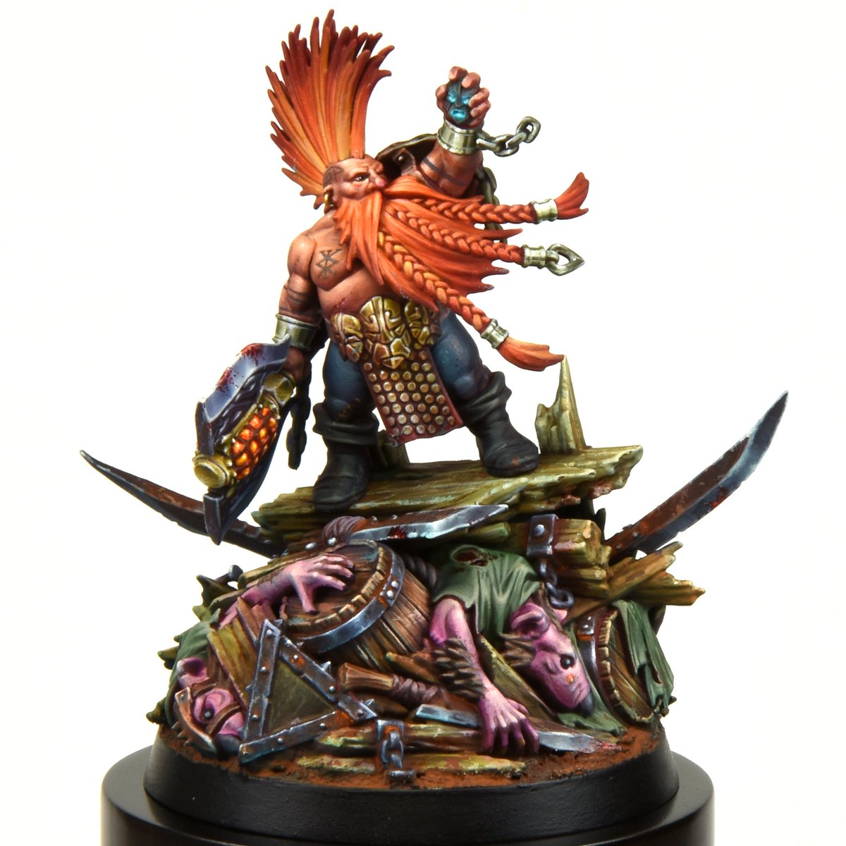 JaimedeGarnica's tweet photo. Gotrek Gurnisson
I finally had the opportunity to paint this wonderful miniature.
(Work for collector)
@warhammerHQ #paintingwarhammer #gotrek #gotrekgurnisson #ageofsigmar #aos #warhammer #dwarf #trollslayers https://t.co/xvmBnkPBPU