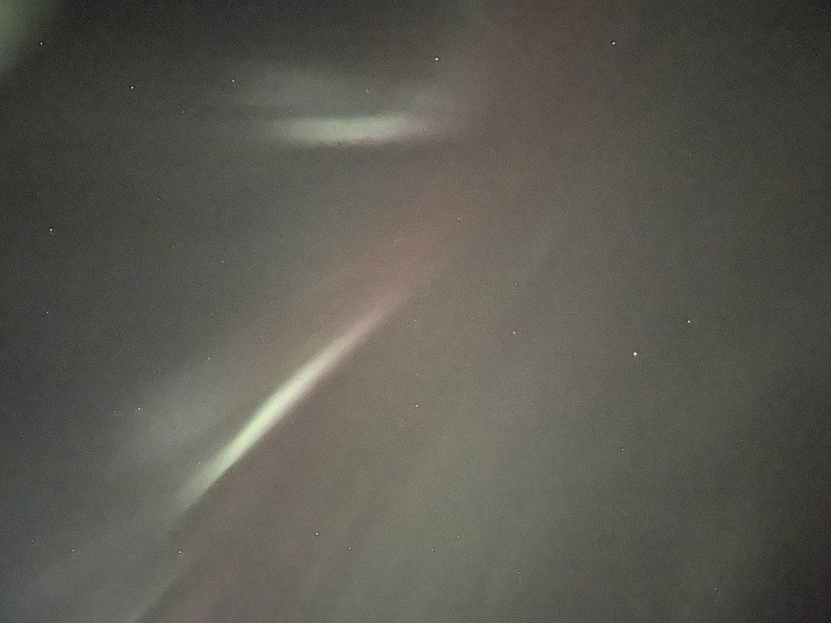 Can’t believe my phone captured these! Very good dancing show going on right now just East of Red Deer, Alberta. #northernlights #AuroraBorealis