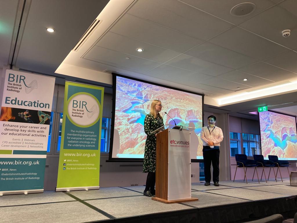 New open access BIR AI journal launching 2024, opening for submissions later this year. Co-Head of Publishing Miranda Ashby-Wood announces on day 2 of the BIR AI Congress.
Get your papers ready to submit! Contact publications@bir.org.uk for more information. 
#BIRAI23 <a href="/BIR_News/">BIR</a>