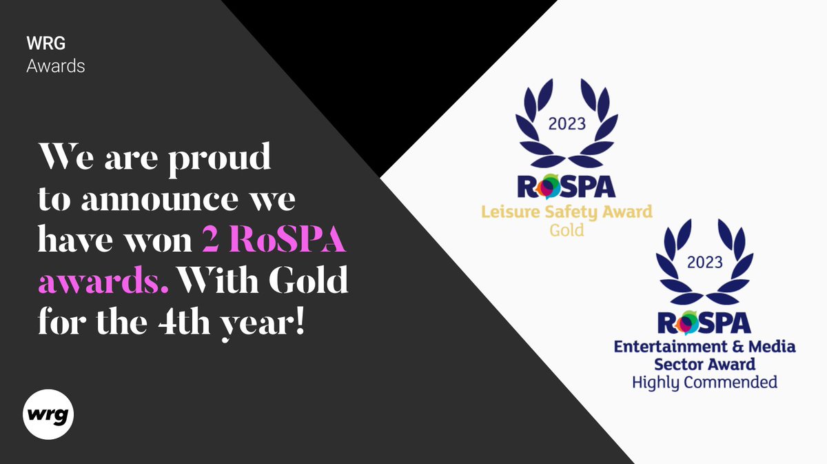 We’re proud that as a group we have been awarded two RoSPA Health and Safety Awards. Huge congrats to all involved!

#awards #rospa2023 #healthandsafetyawards