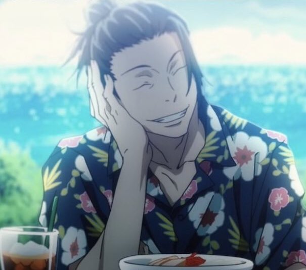 suguruhrs's tweet photo. gojo making geto laugh &amp; smile is my favorite concept https://t.co/IqT34pydXp