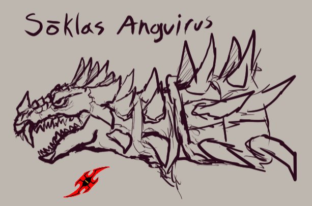 KaijuReaper's tweet photo. Was watching "Godzilla Raids Again" for the night while waiting for a friend's birthday and got in a mood.
So decided to grab my stylus and made a concept sketch for #SōklasAnguirus!
#アンギラス #Anguirus #SoklasAnguirus #Godzilla #GodzillaTitansUnleashed #Kaiju #Fandesign https://t.co/zftQMpYv1H