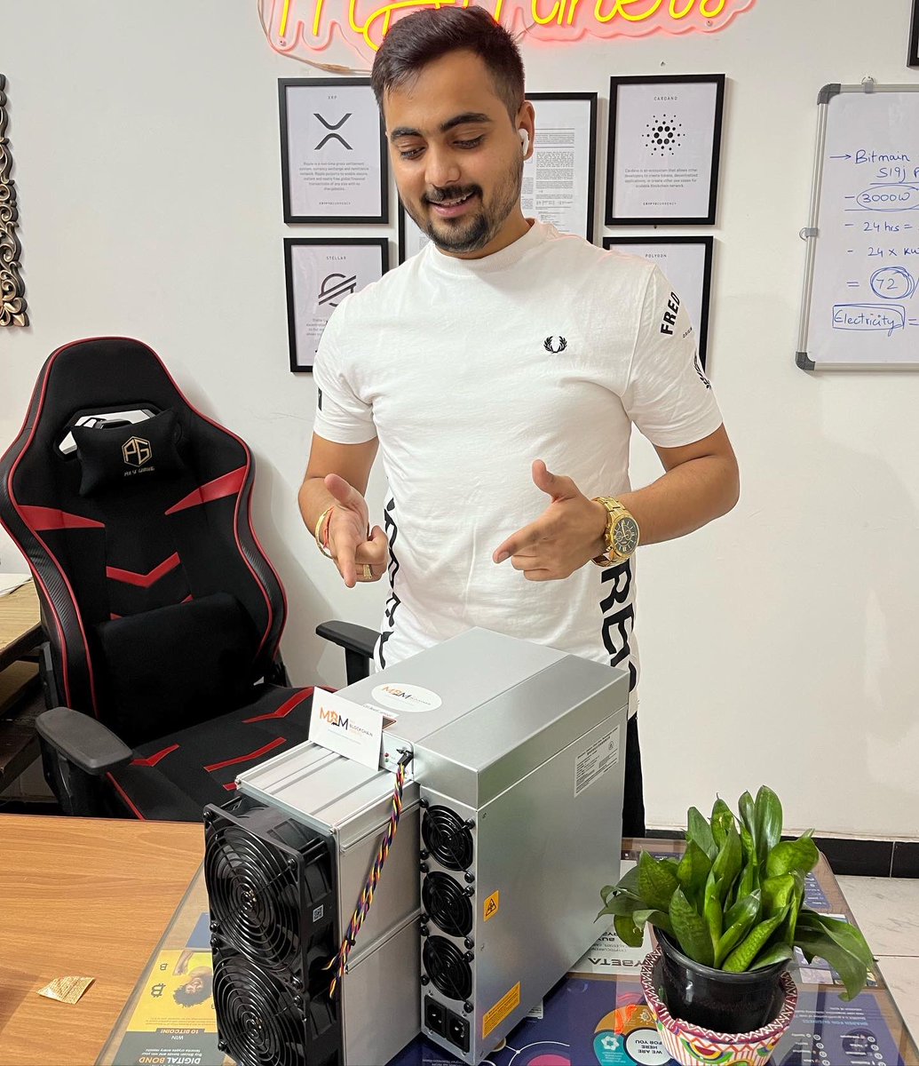 mbminers's tweet photo. MB Miners 🇮🇳🚀

Bitmain Antminer S19J PRO 100Th/s 🔥

Profitability Calculation 💹
Revenue 0.000305 BTC/Day💰
Mining SHA-256 Algorithm 📊

Contact us at +91-7892595547📱

Mine Better!
Mine Strong!

#bitcoin #bitcoinminning #antminers19 #indiawantscrypto #ASICminers https://t.co/f4torv9uLS