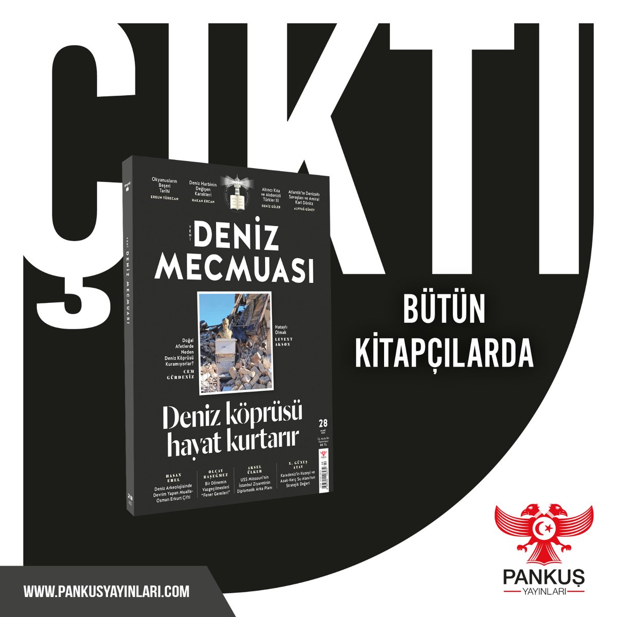 Amiral Cem Gürdeniz ve Kaptan Levent Akson'un önderliğinde yayımlanan dergimizin 28. Sayısı çıktı! Temin etmek için: pankusyayinlari.com/28-sayi-yeni-d… @cemgurdeniznet @LeventAkson