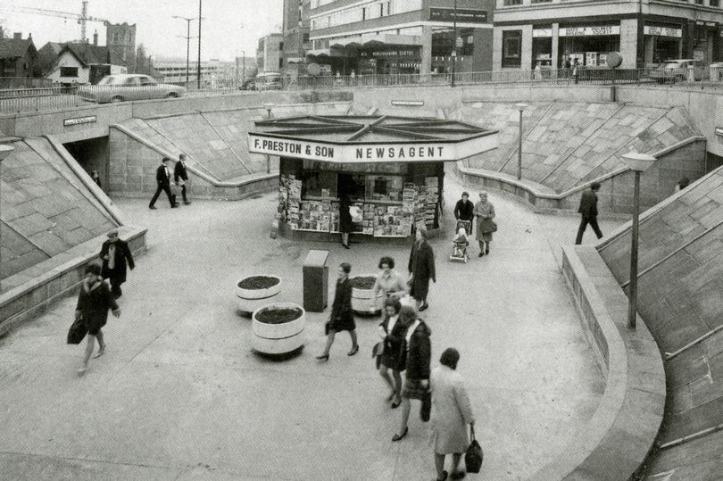 No1tingham's tweet photo. Maid Marian Way, #Nottingham, 1967. https://t.co/Mg8qTdYTXo