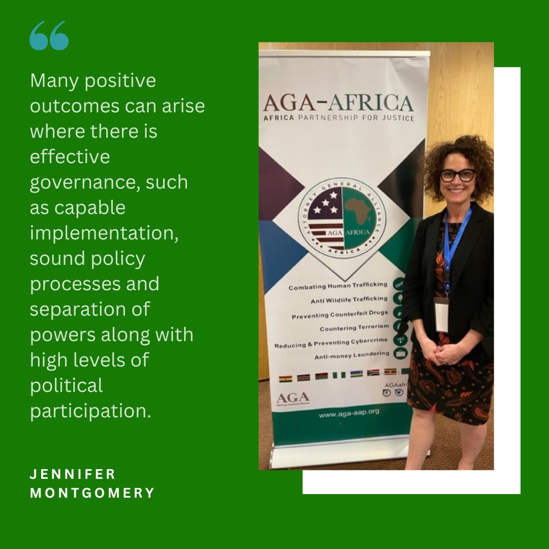 AGA_Africa's tweet photo. Our expert @JennLMontG spoke on ‘Comparative Regional Lessons from Africa: Law and Governance as Catalyst for Development,’ stating: https://t.co/apLHkwHI6q