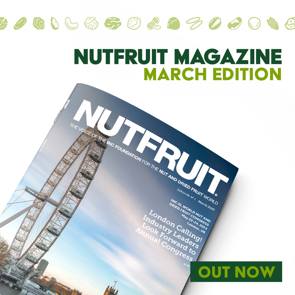 INC_NutFruit's tweet photo. ⬇️ JUST DROPPED ⬇️

Nutfruit Magazine: MARCH EDITION

#INCMembers, this one's for you. Your monthly deep dive into the world of nuts &amp; dried fruits, with thrilling features, country spotlights and a whole of host of studies, statistics &amp; forecasts.

https://t.co/ZicwdZbfIY https://t.co/YCfODv0g7A