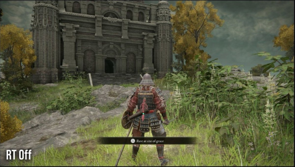 ERPhotoMode's tweet photo. @ScrubaatiVidya It apparently affects shrubbery more than anything else. It looks kind of nice, but it's not worth the FPS loss lol https://t.co/P1dAUY4W8w