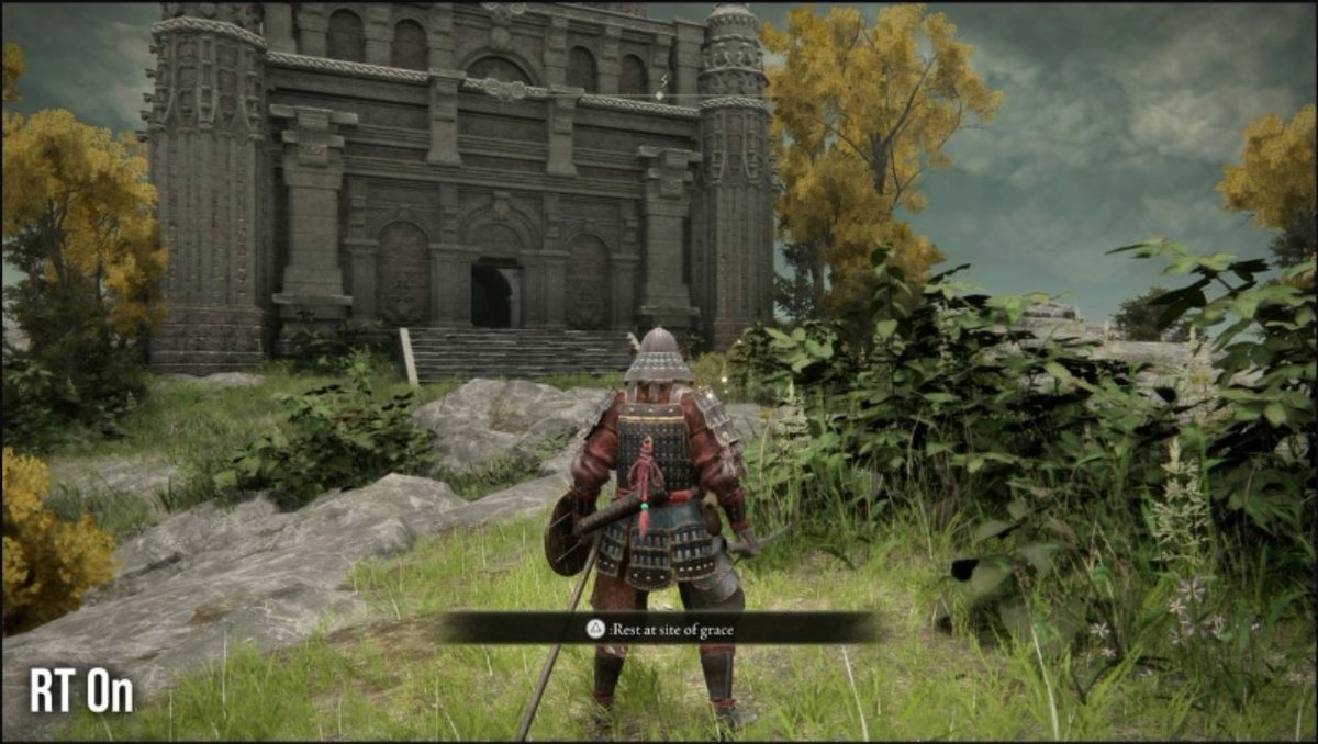 ERPhotoMode's tweet photo. @ScrubaatiVidya It apparently affects shrubbery more than anything else. It looks kind of nice, but it's not worth the FPS loss lol https://t.co/P1dAUY4W8w