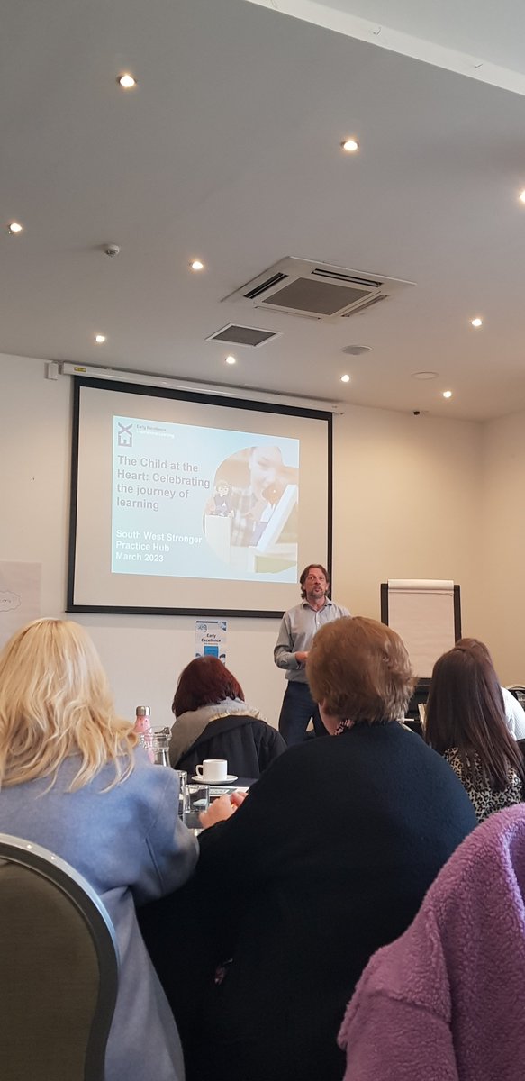 Listening to Phil Armstrong talk about keeping the child at the heart at the launch of the Early Years Stronger Practice Hub <a href="/eyswsph/">Early Years South West Stronger Practice Hub</a> <a href="/GdkKinchin/">Professor Gary Kinchin</a> <a href="/JayneGarcia13/">Jayne Garcia</a>