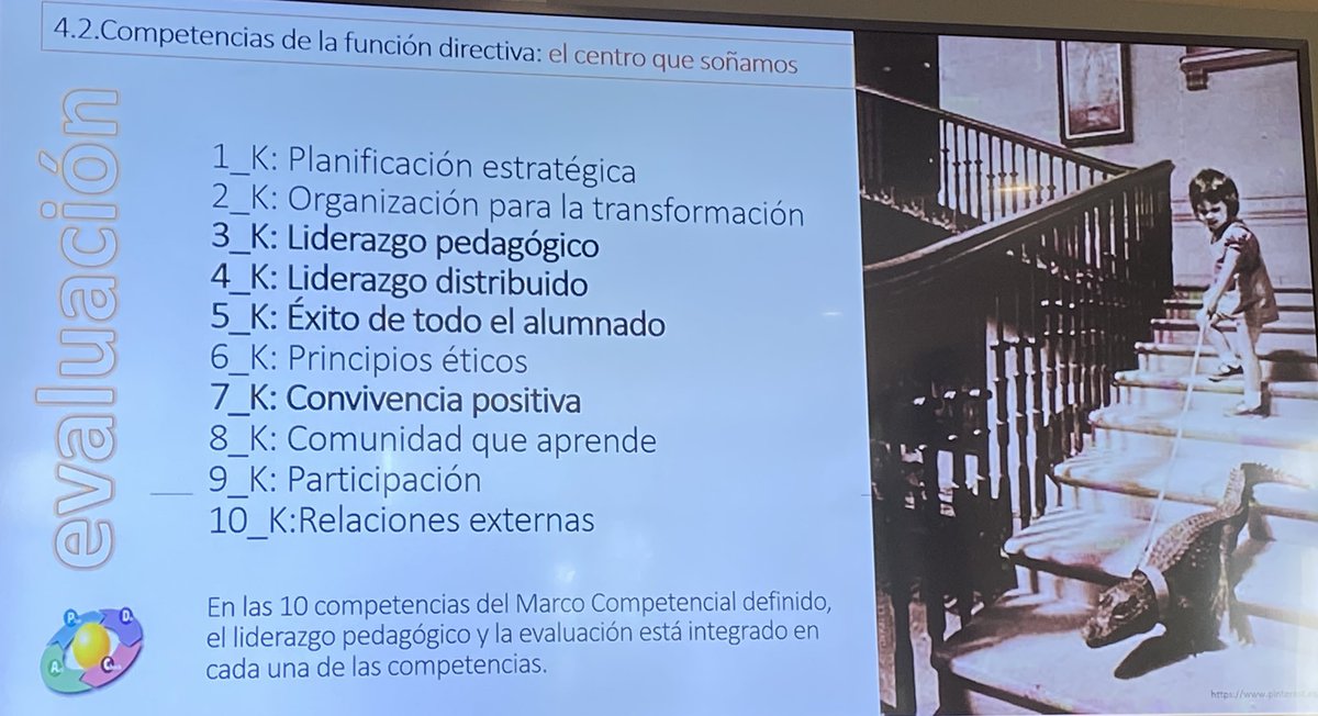 Liderazgo pedagógico: 

Liderar la creación de las condiciones para que el centro dé la mejor respuesta educativa a cada alumno o alumna a través de la intervención de los agentes educativos.

Begoña Cabria
Ainhoa Baraiaetxaburu