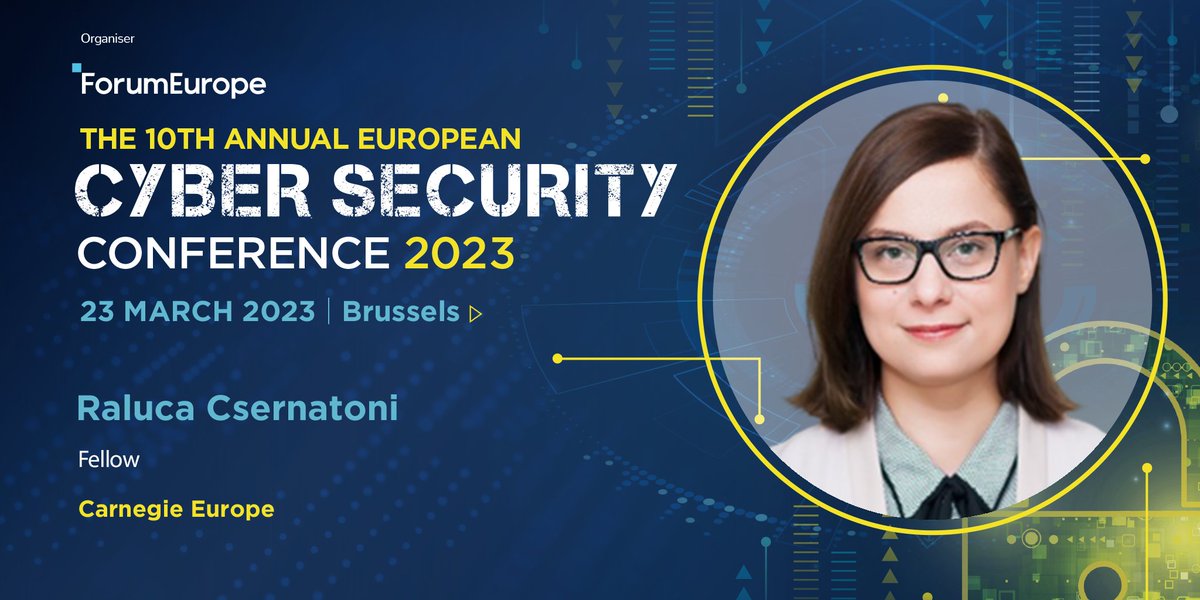 Dr Raluca Csernatoni (@rcsernatoni) on Twitter photo Yesterday, I chaired the 🇪🇺 #CyberDefence Capacity through #EDTs Panel, in the <a href="/ForumEurope/">Forum Europe</a> Cyber Security Conference. With inputs from <a href="/EUDefenceAgency/">European Defence Agency</a> André Denk, <a href="/JamesAppathurai/">James Appathurai</a>, <a href="/defis_eu/">EU Defence and Space</a> Getter Oper, <a href="/RigoVdB/">Rigo Van den Broeck</a>, <a href="/Ulkoministerio/">MFA Finland 🇫🇮</a> Tarja Fernández, & Giacomo Speretta.
#EUCyberSec Yesterday, I chaired the 🇪🇺 #CyberDefence Capacity through #EDTs Panel, in the <a href="/ForumEurope/">Forum Europe</a> Cyber Security Conference. With inputs from <a href="/EUDefenceAgency/">European Defence Agency</a> André Denk, <a href="/JamesAppathurai/">James Appathurai</a>, <a href="/defis_eu/">EU Defence and Space</a> Getter Oper, <a href="/RigoVdB/">Rigo Van den Broeck</a>, <a href="/Ulkoministerio/">MFA Finland 🇫🇮</a> Tarja Fernández, & Giacomo Speretta.
#EUCyberSec