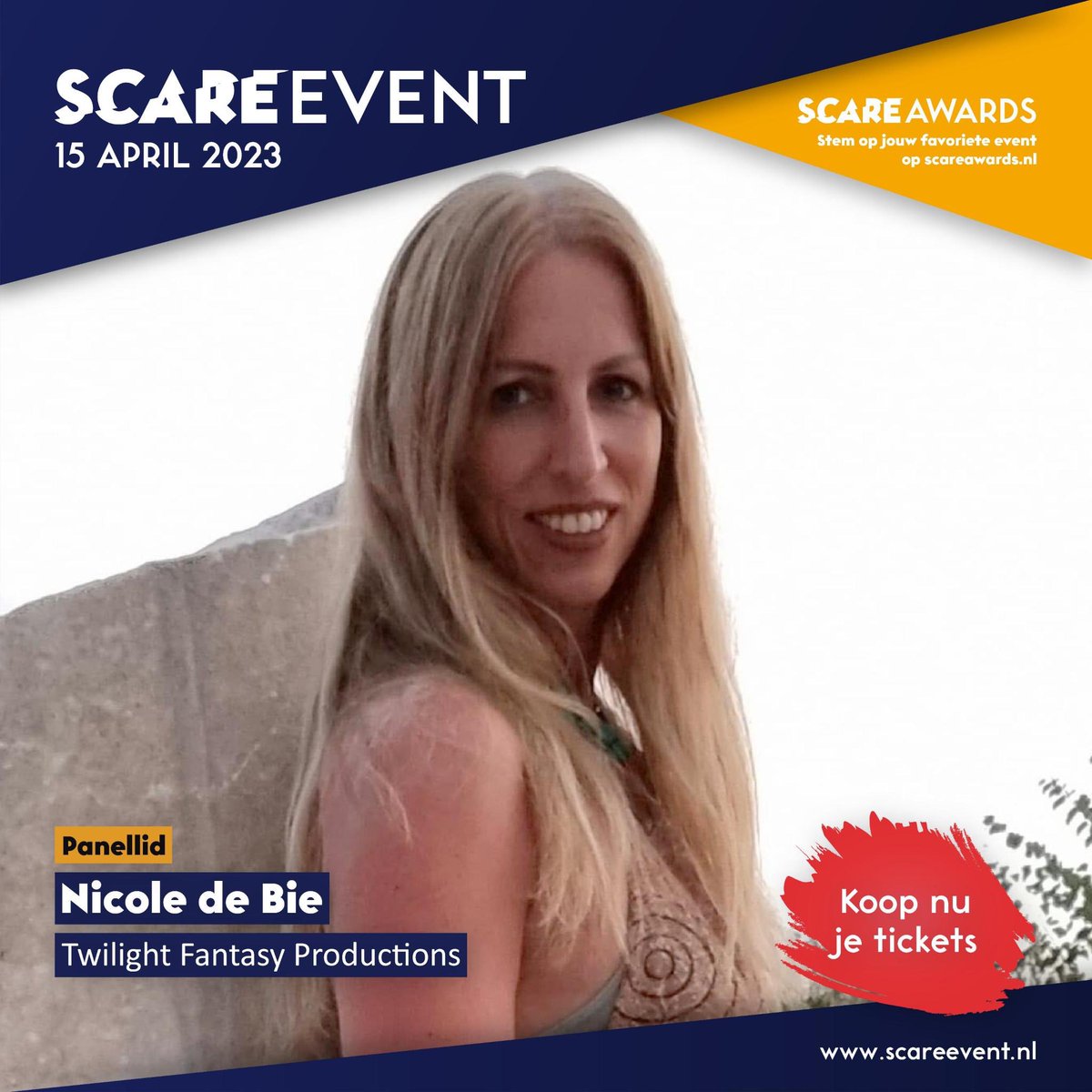 Het derde panellid is Nicole de Bie van Twilight Fantasy Productions. Twee van de evenementen die hieronder vallen zijn The Villains en The Little Villains in Mondo Verde. Wil je alles weten over het organiseren van een evenement en heb je 1/2