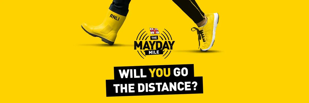 We’re preparing for a busy summer but you can help us save lives at sea by doing the Mayday Mile. Whether you walk, run or roll. Go it alone, or in a group. Cover a mile a day this May and be a lifesaver.

Will you go the distance?

buff.ly/3JCpob0

#MaydayMile #RNLI