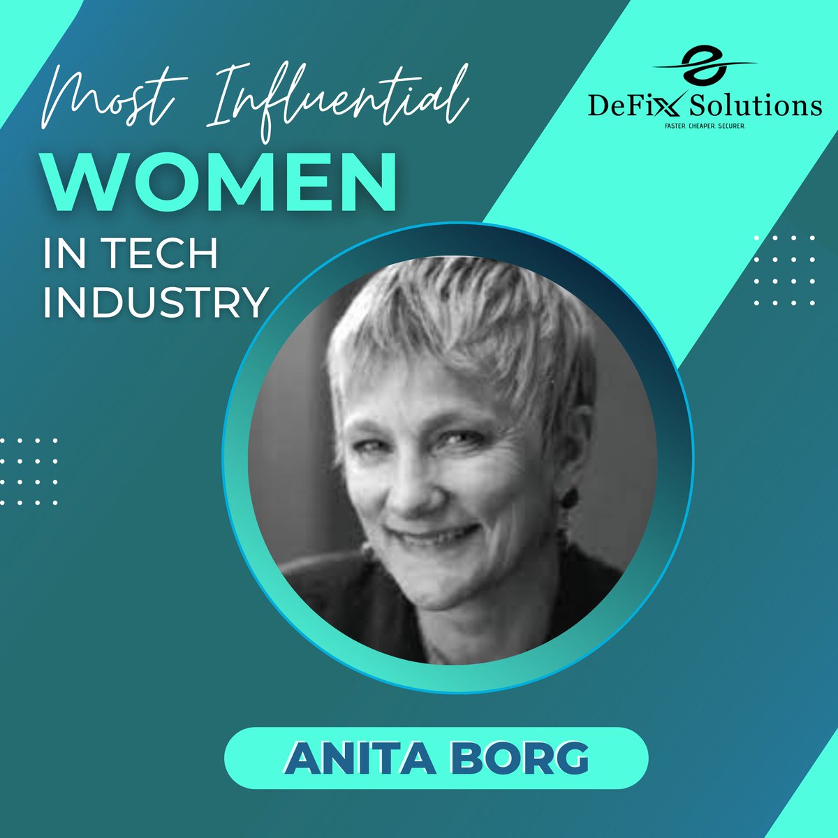Borg's pioneering work as a computer scientist and advocate for women in technology serves as an inspiration for today's women seeking to break down barriers in technology.

#DeFiXSolutions #DeFiX #WomenInTech #TechIndustry #AnitaBorg