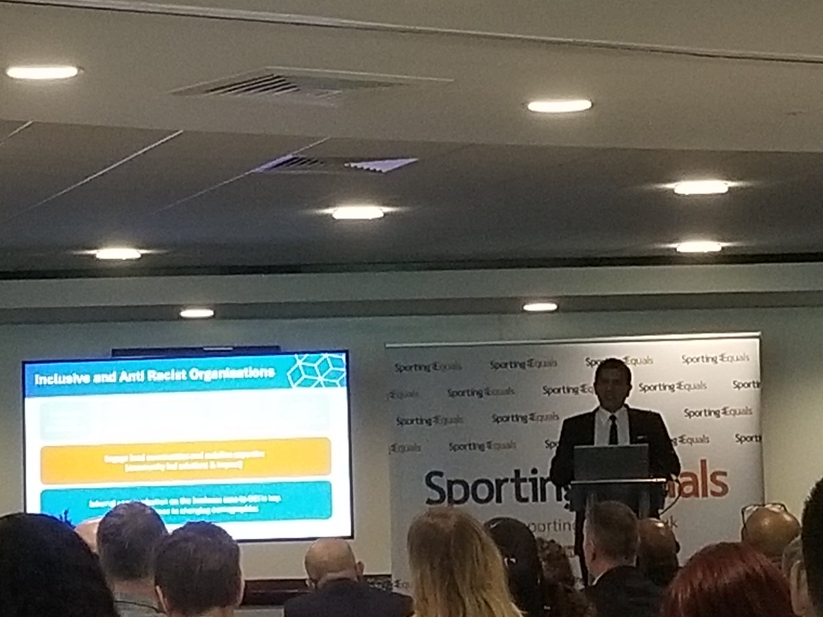 SarahSportPsy's tweet photo. Great event yesterday organised by @SportingEquals
Insightful strategies from @bballengland & great panel discussion.
#Sportingequals #raceequalityindex #FridayMotivation https://t.co/d4yVuNPFYF