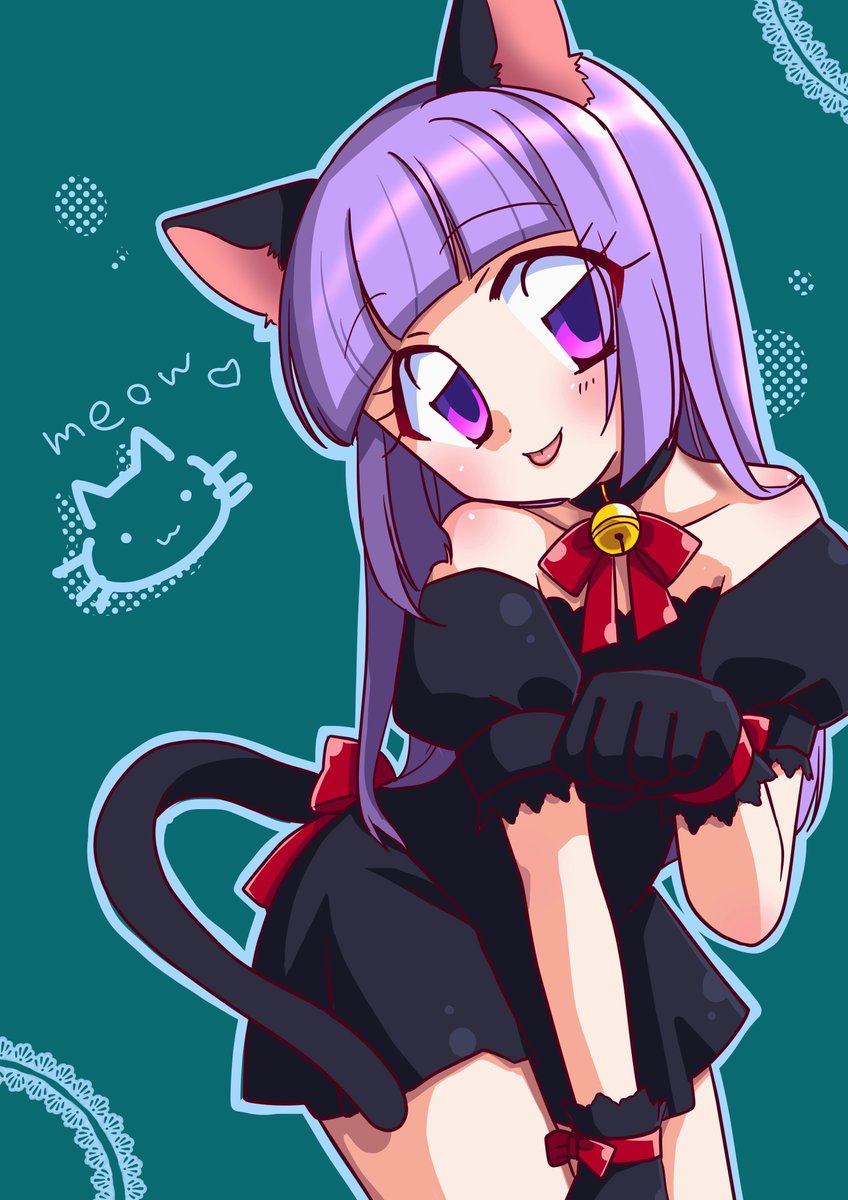 スミレ「氷上スミレちゃんはネコ!ありがとうございます 」|🌙ムツキ🍧かきごおりちゃんのイラスト
