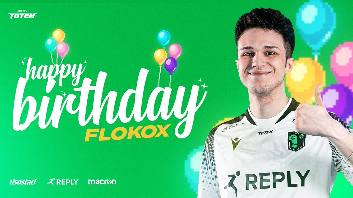 Reply_Totem's tweet photo. In a remarkably short period of time, @FlokoxMattia  has become an icon both as a player and a content creator! 🎉

On this special day, let's all wish him a very happy birthday! 🎂 https://t.co/dxxA1n9N7B