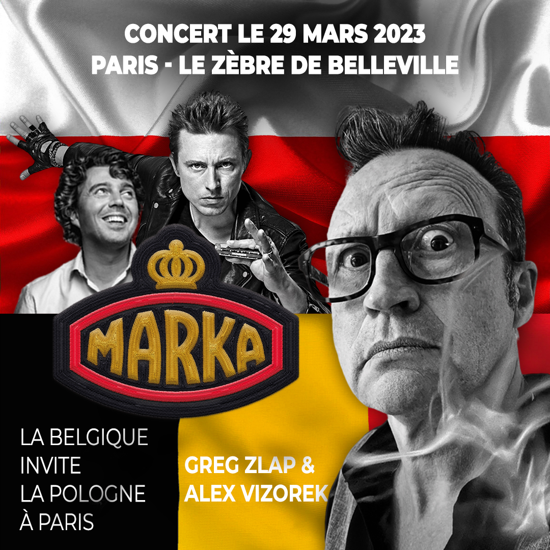 20h40Prod's tweet photo. 🇧🇪La Belgique invite la Pologne 🇵🇱 à Le Zèbre de Belleville le 29 mars !
#Marka accueillera deux invités de marque : @gregzlap et @alexvizorek !
Vous avez vos places ?
👉 https://t.co/BnwBeScHG0
#markalebelge #concert #lezebredebelleville #gregzlap #alexvizorek #paris https://t.co/tDRFlHm0qA