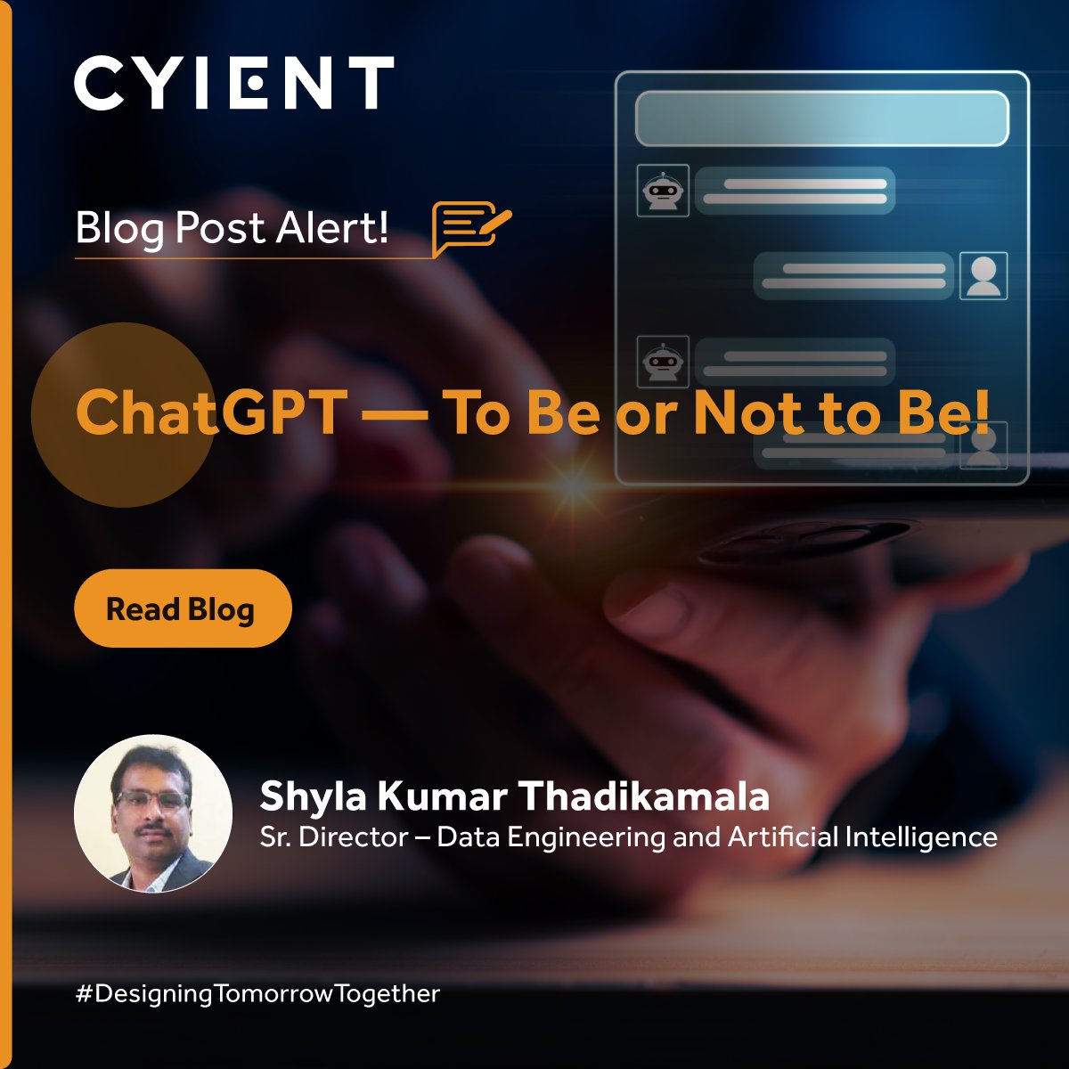 The world is abuzz with Open AI's ChatGPT with innumerable discussions around it.This blog post by Shyla Kumar Thadikamala, "ChatGPT: Friend or Foe?" revolves around the twin faces of ChatGPT and attempts to dissect views around it to provide more clarity. bit.ly/3FPfq50