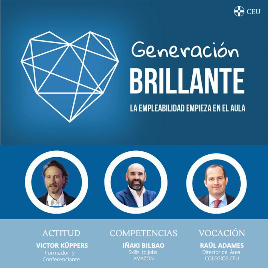 aceitesalbert's tweet photo. Congreso GENERACIÓN BRILLANTE Colegio #CEUValencia 👨🎓👩🏻🎓💡 El próximo 29 de marzo, el Colegio CEU de Valencia recibirá a empresas de la Comunidad Valenciana para dialogar sobre el futuro de las nuevas generaciones en el ámbito laboral.
https://t.co/L8uwQ5IBm3 https://t.co/zW5wCwiA8m