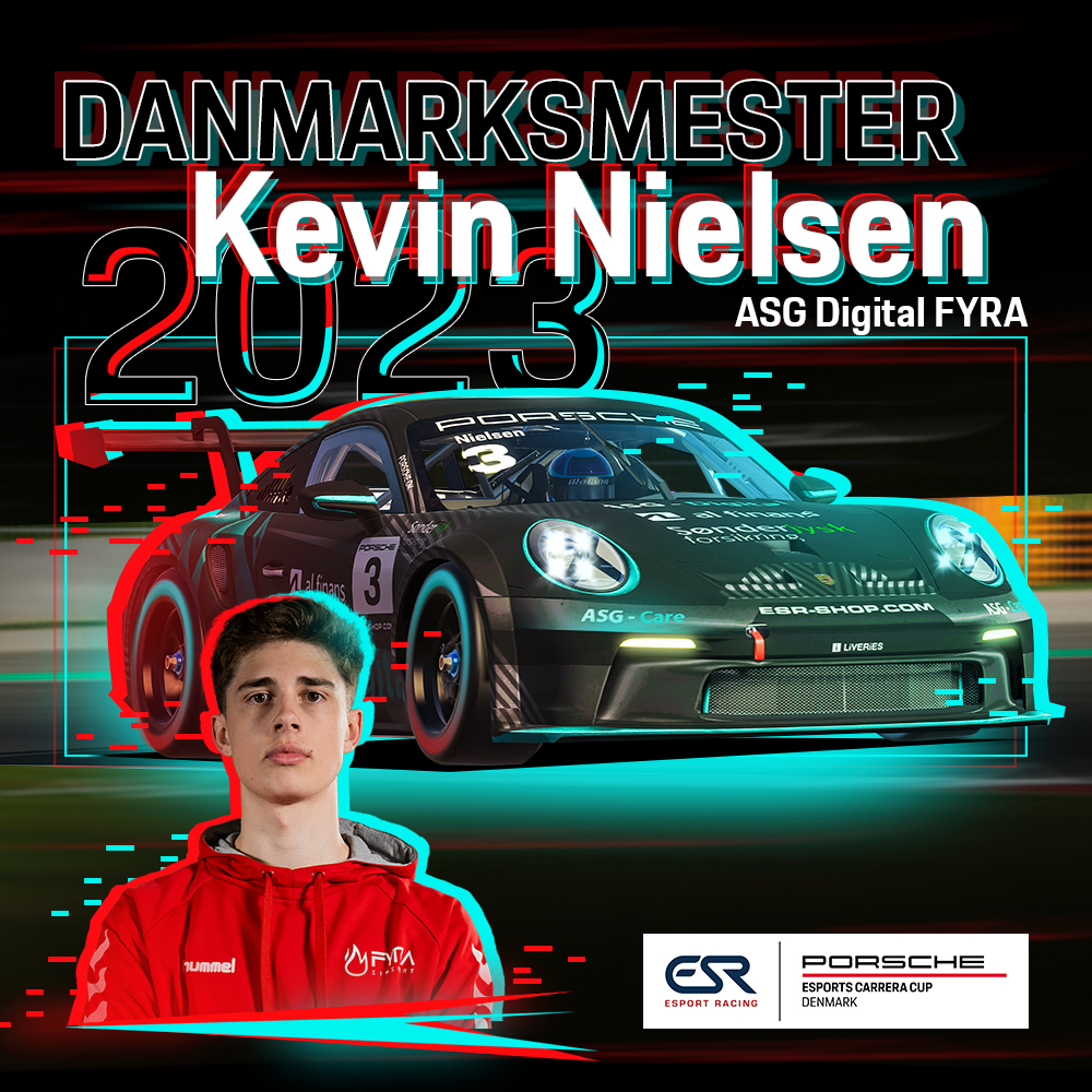 ESResports's tweet photo. Huge congratulations to Kevin Nielsen from @FYRASimSport for winning the #PECCDK2023!

Well driven to everybody in the final race 🏆

#porsche #esrshopcom #esrshop #simracing #iracing #racespottv #peccdk https://t.co/zubpNtymmd