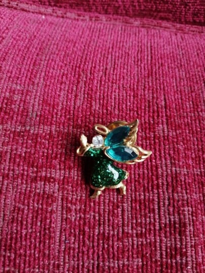 Excited to share the latest addition to my #etsy shop: Angel Brooch Green Angel Pin Badge 3cm etsy.me/40eDgz8 #birthday #christmas #fantasyscifi #rainbow #no #unisexadults #aluminium #avantgarde #upcycled